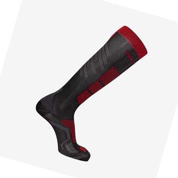 Calcetines Salomon S/PRO Hombre Negros Rojos | MX 2936CTV